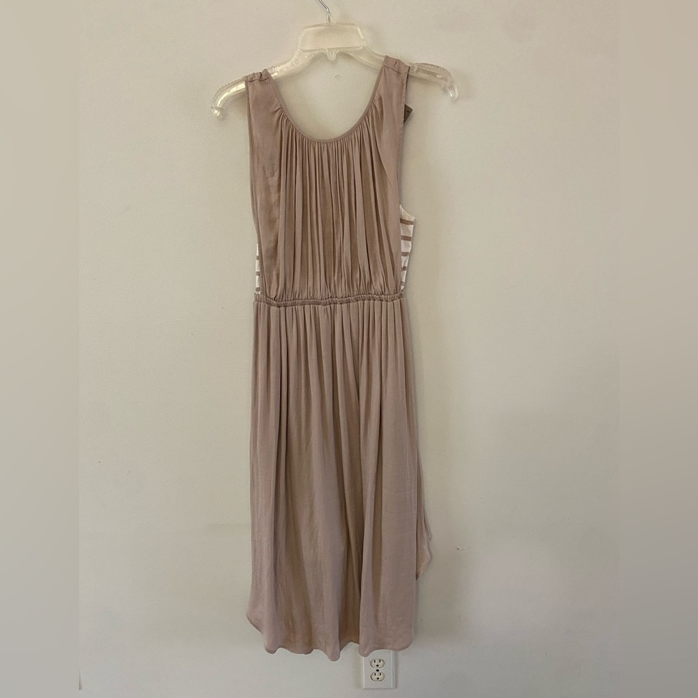 Anthropologie Dolan Left Coast tan/cream stripe dress